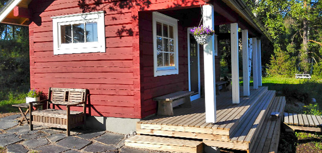 hirsisauna päädystä
